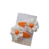 Nueva primavera hecho a mano paño pequeña flor horquilla niños encaje encaje broche mano dulce bebé accesorios para el pelo Item Picture